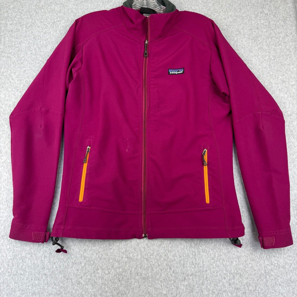 Patagonia Adze Softshell Jacket Women M Magenta Gorpcore Hiking Wind Resistant